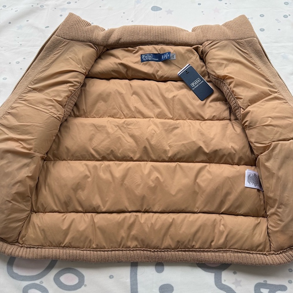 Ralph Lauren Tan Knitted Quilted Vest - Picture 10 of 10